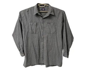 nuevo - Camisa Dickies Butn - Para Hombre 2XL 52x31 34" Slv - Gris Cuadros LS - Algodón Lycra - Imagen 1 de 10