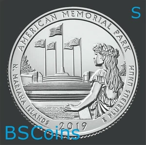 2019 S ATB Qtrs American Park, N Mariana Islands - BU ONE Coin - Ship TODAY!! - Bild 1 von 2