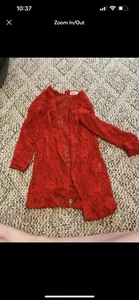 Girl’s red lace kimono - Picture 1 of 1