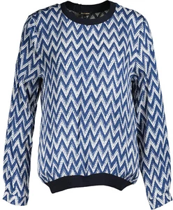 NEU ! More & More Damen Blusenshirt blau-weiß Gr. 44 - Bild 1 von 6