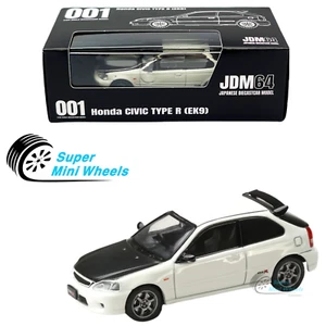 Hobby Japan - JDM64 - Honda Civic Type R EK9 Bianco/Nero - HJDM001-3 - Foto 1 di 4