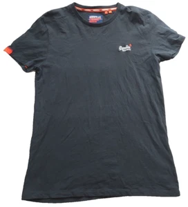 Superdry The Orange Label Men's Large Embroidered Logo T-shirt Black - Picture 1 of 7