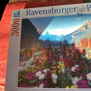 Ravensburger Flowery Mtns. 3000 Piece Jigsaw Puzzle 17 061 6 2014 48” x 32” - Picture 1 of 14