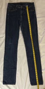 Fidelity Stevie Skinny Jeans Sz 27 Chicago Blue Stitched Back Pocket - Picture 1 of 7