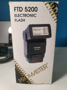 Promaster FTD 5200 Shoe Mount Flash for Canon. complete with box. 4e - Picture 1 of 7