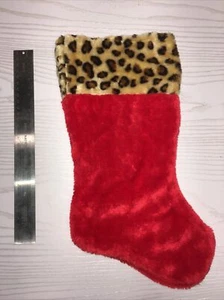 Roter Gepard Leopardenmuster Strümpfe 15" von oben bis vorne brandneu - Bild 1 von 1