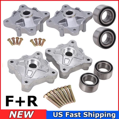Front &Rear Wheel Hubs &Bearings & Studs for Polaris RZR-800 RZR-800-S 2008-2014 - Image 1 of 4