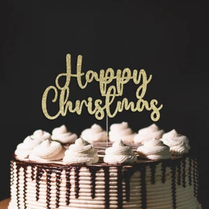 Feliz Navidad Decoración de Pasteles Feliz Navidad Decoración - Imagen 1 de 2