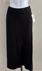 NUEVO CON ETIQUETAS Calvin Klein Negro Suéter Falda Larga Suave Hermosa Damas M Precio de venta sugerido por el fabricante 69,50 USD - Imagen 1 de 7