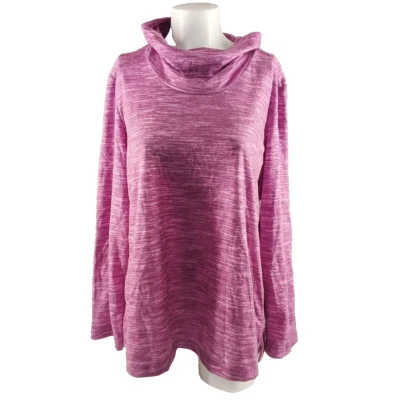 NUEVO CON ETIQUETAS KAREN SCOTT Otoño Berry Sudadera GRANDE (12-14) Rosa Suelta Cuello Tortuga Foto 1 de 4