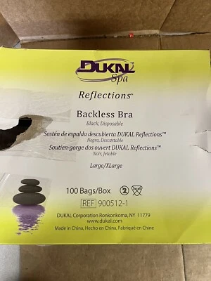 Sujetadores de spa desechables 100 piezas - Ropa interior sujetador sin espalda para mujer GRANDE/XL UF5 Foto 1 de 2