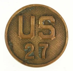 Gilt US Enlisted Collar Disc: US / 27 - Picture 1 of 2
