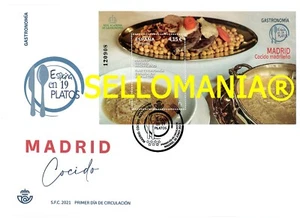 2021 GASTRONOMIA MADRID GASTRONOMY COCIDO MADRILEÑO 5502 SPD FDC SHEET TC24074 - Bild 1 von 1