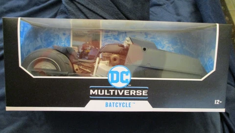 new McFarlane DC Multiverse Batman: Curse of the White Knight Batcycle Cover