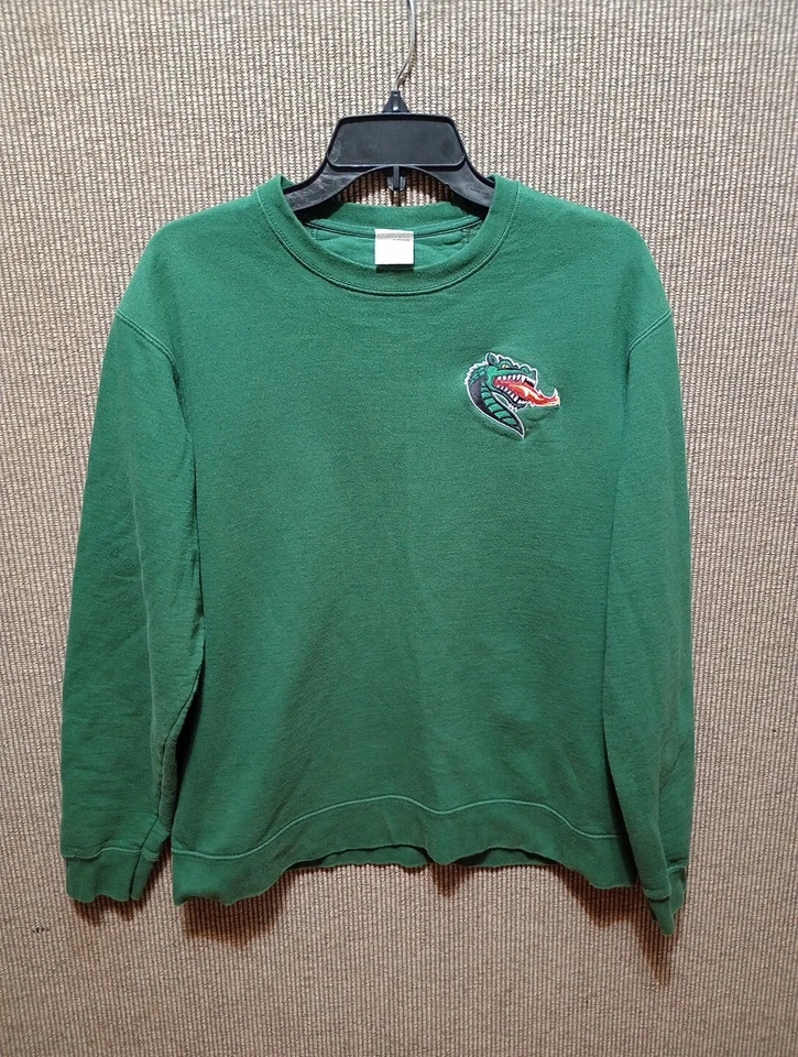 Sudadera Pullover Port And Company Verde Talla L Dragón Respirante de Fuego Foto 1 de 4