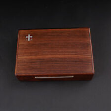 Wood Box, Inlaid Silver. Vintage. MADE IN DENMARK.1960s. FDF Logo. VERY RARE!