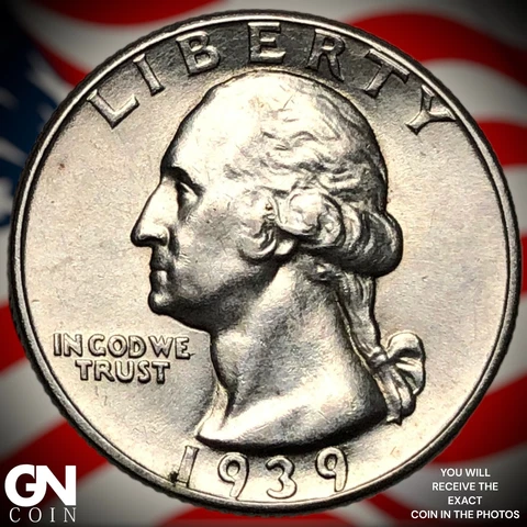 1939 D Washington Quarter  Q6273 Cover