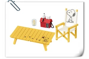 Re-ment Peanuts Snoopy Let's Go Happy Camp outdoor chair table radio candle-No.5 - Picture 1 of 5
