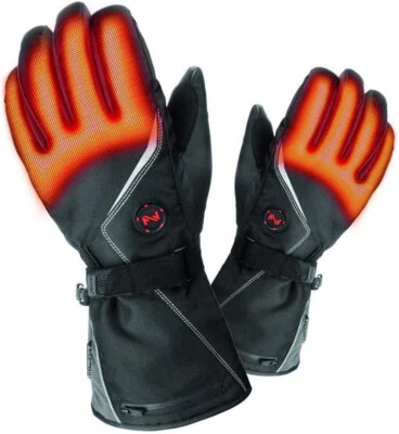 Mobile Warming Rechargeable Electric Battery Heated, Waterproof Gloves, Sz Large