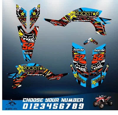 Yamaha YFZ 450 Wrap Kit - ATV Graphics Kit 2003 2004 2005 2006 2007 2008 Foto 1 de 4