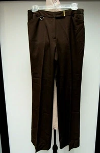 JONES NEW YORK Signature Stretch Pants Career Casual Dark Chocolate Brown 8 M EU - Picture 1 of 8