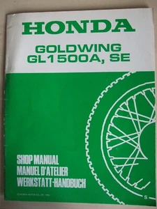 GENUINE HONDA GL1500A-(S) GOLDWING - WORKSHOP ADDENDUM MANUAL 1994 67MN500S - Picture 1 of 4
