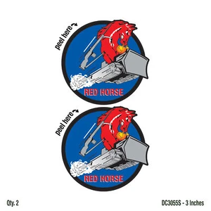 Red Horse Decals 3 Inch 2-Pack - Imagen 1 de 1
