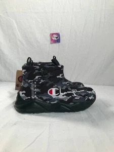 Champion Rally Shoes 6Y Women's 7.5 Gray Camo High Top Athletic Shoes NEW - Picture 1 of 7