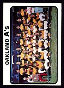 1973 Topps #500 Oakland Athletics Team - EX - ID098