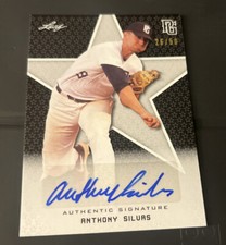 2020 Leaf Perfect Game National Showcase Rookie Black Auto #26/50 Anthony Silvas