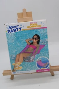 Glitter Inflatable Pool Floats Water Hammock Floats for Swimming Pool NIB - Picture 1 of 2