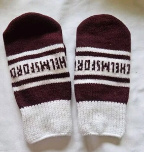 Vintage Chelmsford Massachusetts High School Gloves Mittens Winter Retro  - Picture 1 of 5