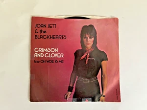Joan Jett and The Blackhearts Crimson And Clover 45 RPM 1988 Boardwalk VG+/Exc - Picture 1 of 5