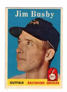1958 Topps Jim Busby Baltimore Orioles #28 - Imagen 1 de 1