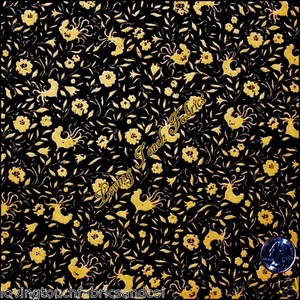STEELE CREEK STUDIO "ROOSTER SILHOUETTE" CP031692 ROOSTERS 1/2 YD 18"X44" BLACK - Picture 1 of 1