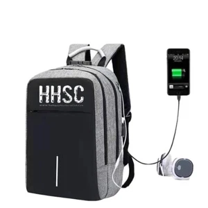 Carryon Backpack 3 Zipped Divides W/ USB Charge Port, Lock, Laptop Slip, Travel - Picture 1 of 4