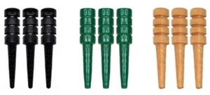 Nuevo Juego de 9 clavijas de madera de abedul para cribar - envíos con seguimiento - negro verde natural - Imagen 1 de 1