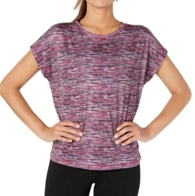 Top de Entrenamiento Ideology Cristal Fucsia Tinte Espacial Elástico Rosa Manga Dolman S Nuevo Foto 1 de 4