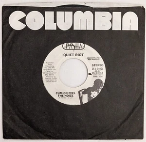Quiet Riot CUM ON FEEL THE NOIZE wlp 45 rpm 7" 1983 Pasha ZS4 04005 PROMO - Picture 1 of 4