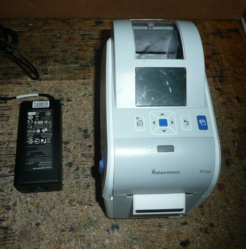 Intermec PC23d Monochrome Barcode Label Thermal Desktop Printer USB w/AC Adapter - Image 1 of 1