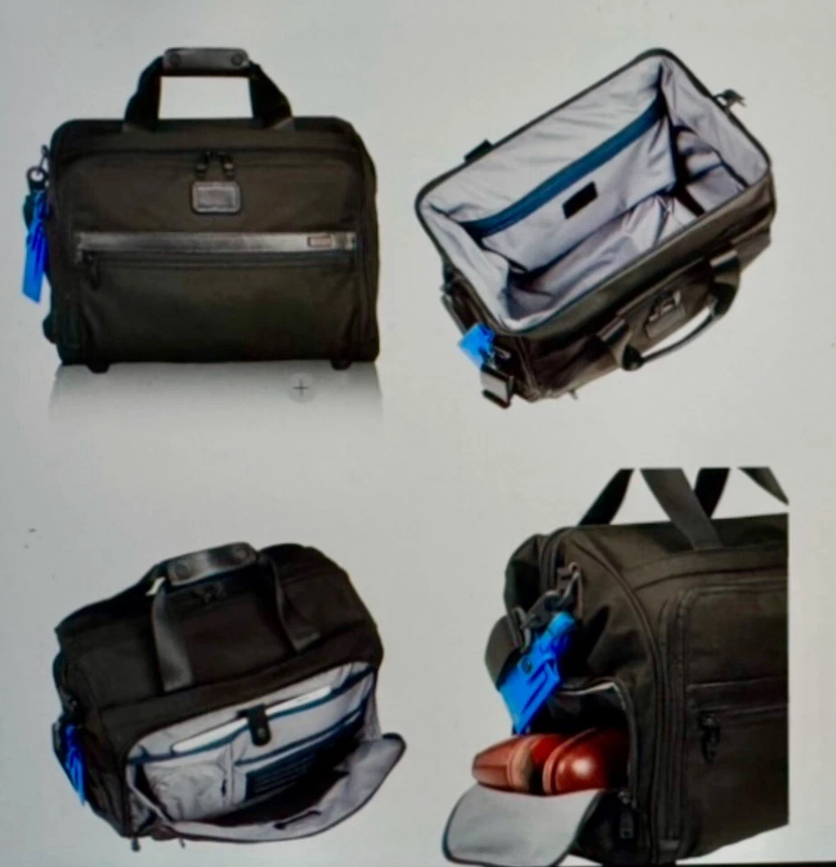 Tumi 22126 Alpha 2 oft Carry-On Unisex Duffel Bag - Black - Image 1 of 4