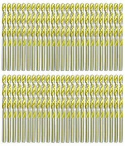 Set punte da trapano HSS 11/64" trapano Jobber rivestito in titanio lunghezza trapano a torsione metallo-50 pz - Foto 1 di 8