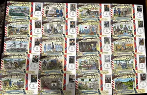 2975a-t, BÜRGERKRIEG Collins handbemaltes Komplettset 20er FDC perfekt - Bild 1 von 21