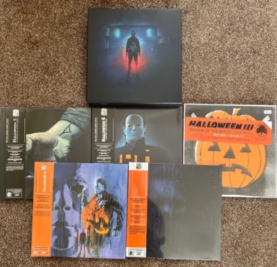HALLOWEEN 1-5 (MONDO SOUNDTRACK) [VARIOUS COLOUR VINYL+SLIPCASE] NEW SEALED - Image 1 of 3