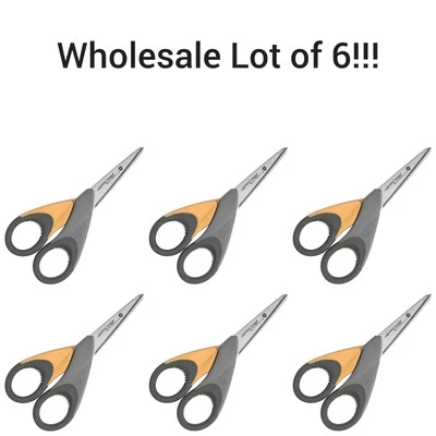 [6X] Tijeras rectas Westcott ultra suaves ambidiestras de titanio unidas 5" G3R Foto 1 de 4