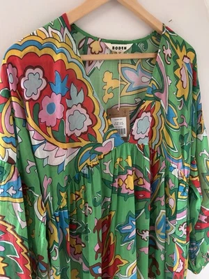 Boden 100% Light Cotton Bright Beach Cover Up/ Kaftan Dress 10 - Image 1 of 4