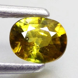 0.72 Cts Shocking Oval (5 x 4 mm) 100% Natural Yellow Sapphire Loose Gemstones - Picture 1 of 7