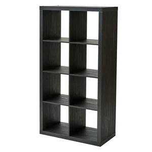 Better Homes & Gardens 8 Cube Storage Organizer – Charcoal Wood Shelf Unit - Picture 1 of 6