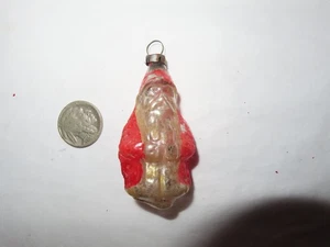 Antiker deutscher Glas-Weihnachtsschmuck aus dem 19. Jahrhundert ~ Weihnachtsmann aus Belsnickel ~ Federbaumgröße - Bild 1 von 6