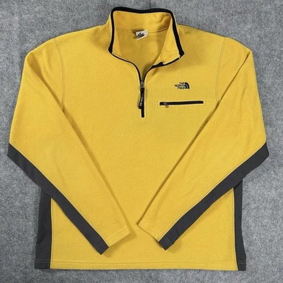 Suéter Vintage North Face Polar 1/4 Cremallera Para Hombre Talla XL Polartec Amarillo Foto 1 de 4